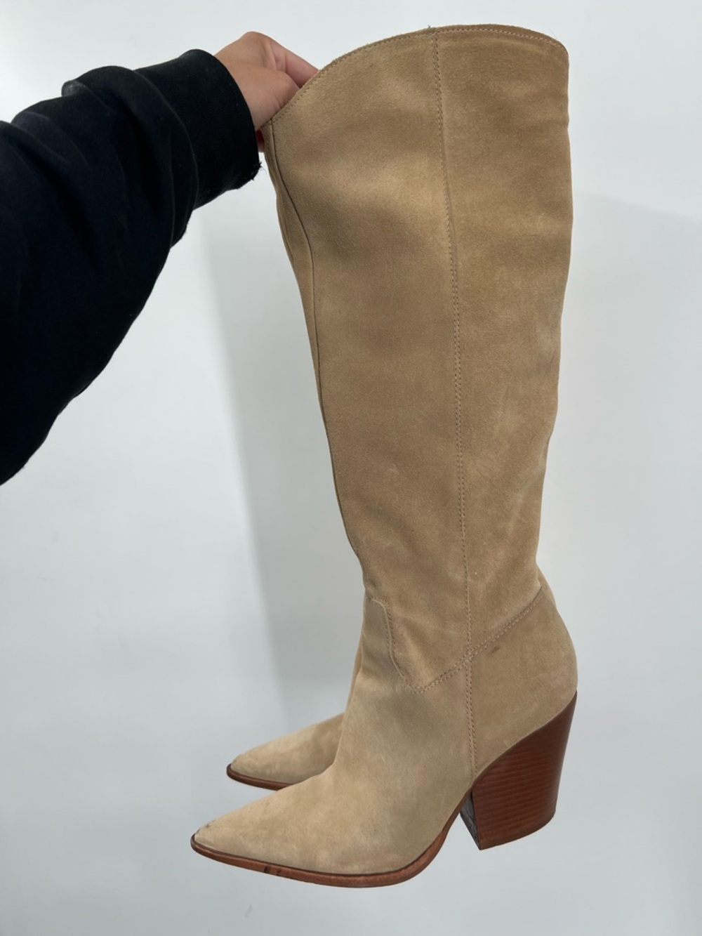 Vince Camuto Tan Suede Leather Oyennda Tall Knee High Boots 11 - Picture 6 of 11